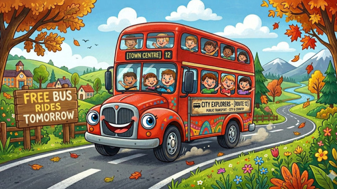 When are the buses going to be free in New York City?