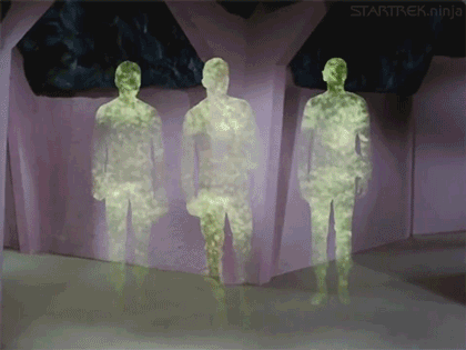 If you saw 4-5 uniformed people just materialize right in front of you what would you think?