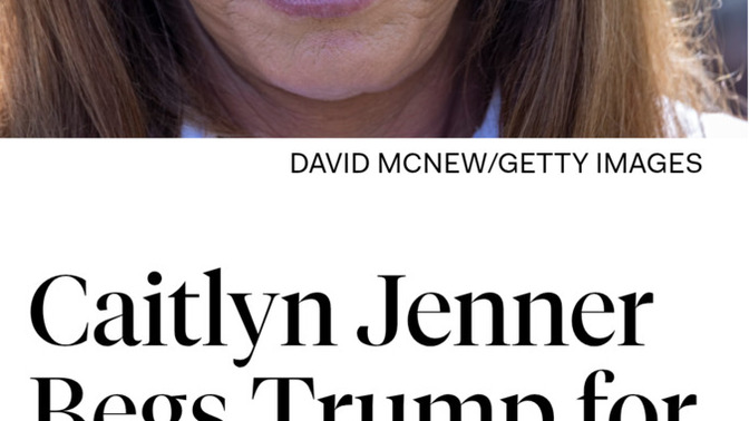 Do you feel sorry for Trump supporter Caitlyn Jenner being upset about Trump's EO requiring choosing male or female for passport renewal?