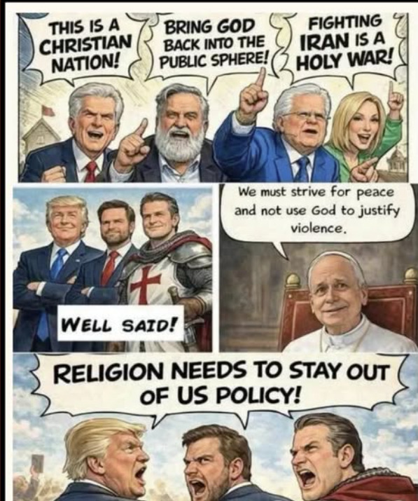 So, keep religion out of politics... or politics out of religion... which is it?