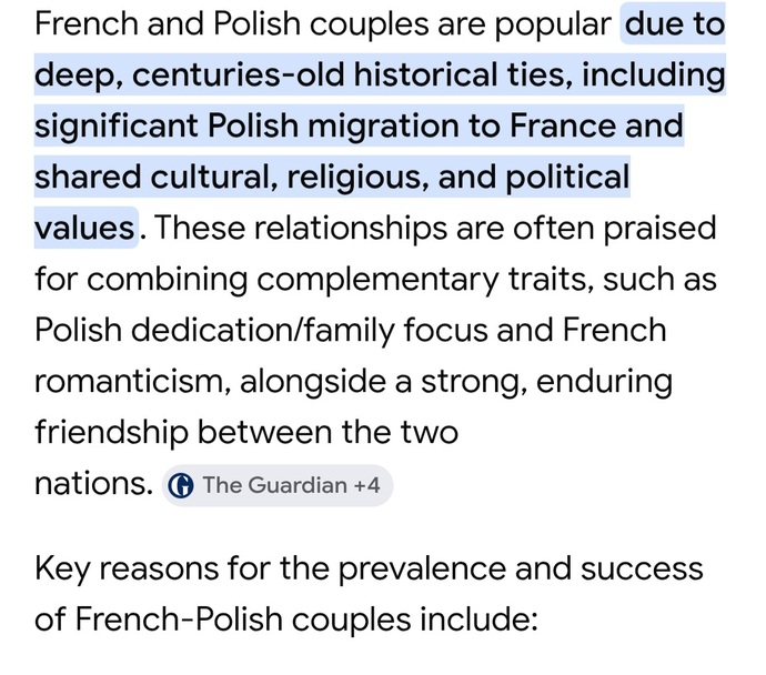 Do French and Polish make good couples?