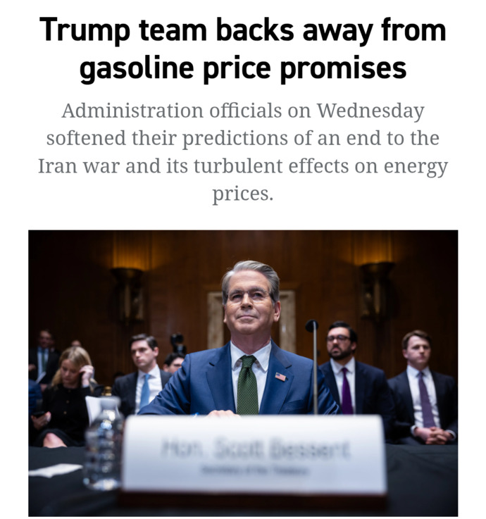 Why would Trump or anyone in his Administration ever attempt to predict when gas prices are coming down if they have no clue?