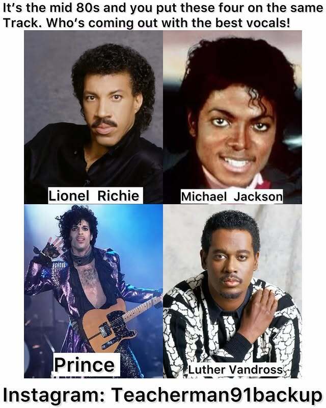 In the mid-80s, which of these four singers would deliver the best vocals on one track?