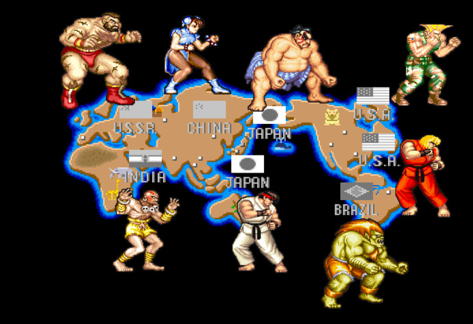 The world, as seen by Capcom, in 1991