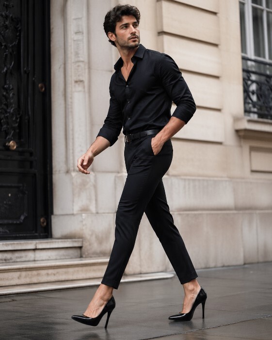 If a guy wears heels for his girlfriend, does that mean he’s not straight?