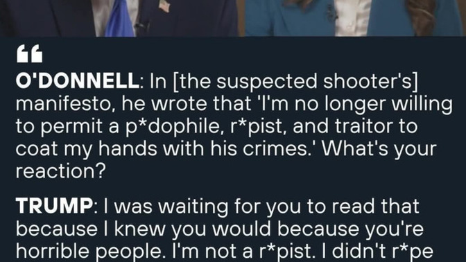 Did Trump realize that he showed his cards in his recent "60 Minutes" interview?