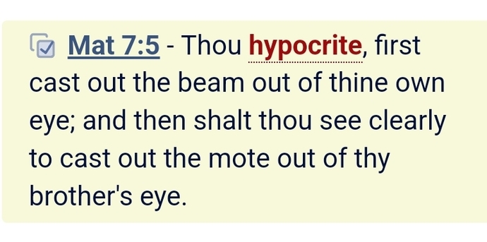 The virtuous are often the most hypocritical, true or false?