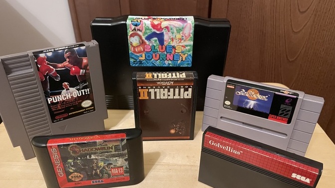 Which of these seven game cartridges do you like tge look of most?