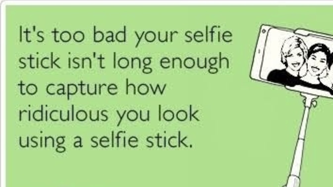 Be honest, have you ever used a selfie stick?