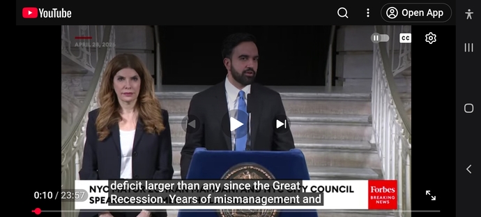 Confession previous democrat mismanaged and biggest deficit