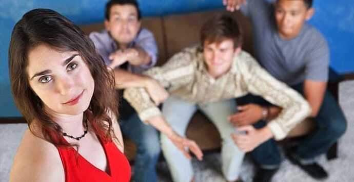Pictured: girlfriend with beta orbiters