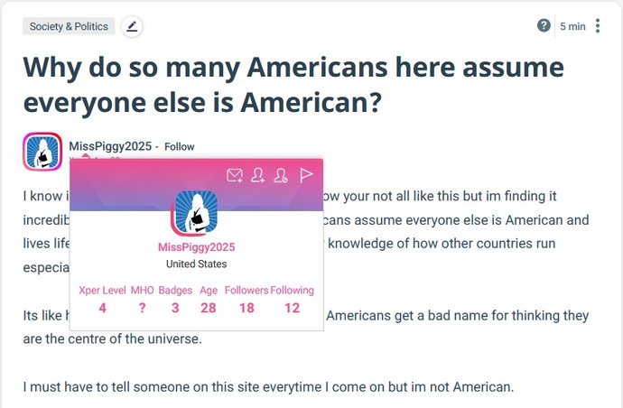 Why do so many Americans here assume everyone else is American?
