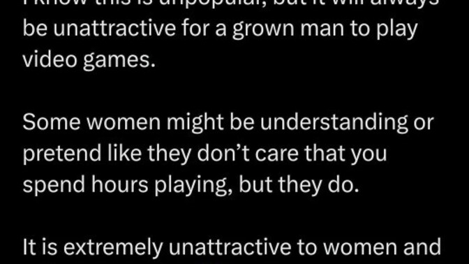 Are guys who play video games really seen as unattractive?