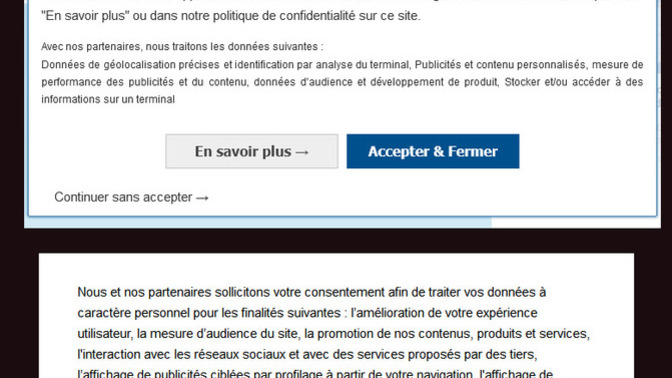 Are you skilled enough to find the "do not accept cookies" control for each of these 3 pop-up windows? And can you do it in less than 10 seconds?