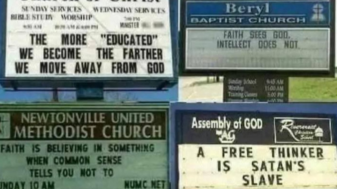 Is this just part of the age old strategy by religion to control people and keep them ignorant?