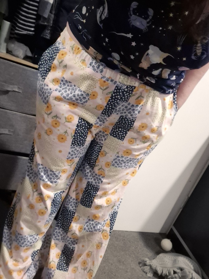 What do you think of the PJ pants I made for my mumma for mothers day?