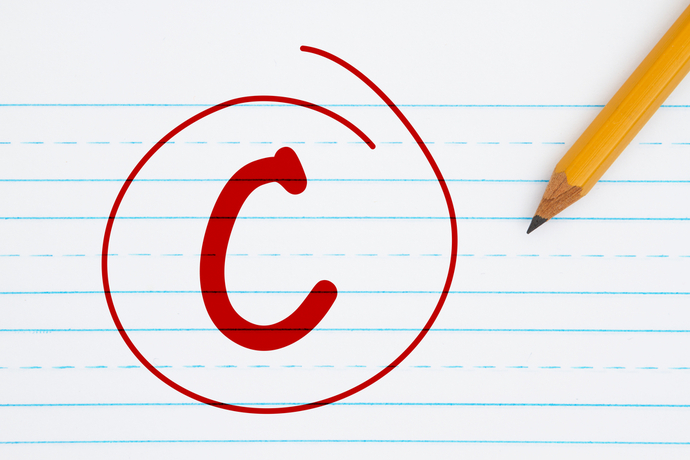 Were you ever happy or content receiving C grades on things in school?