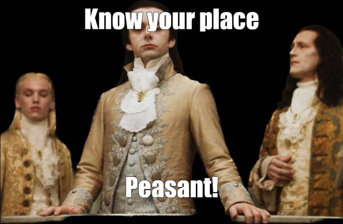 Television is for the plebs!!