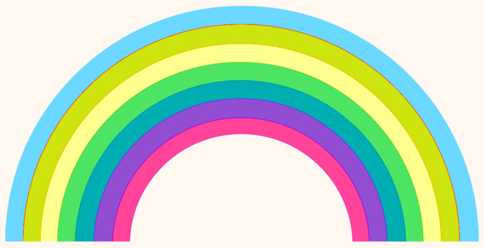 If you could make up the colours of the rainbow which colours would you choose?