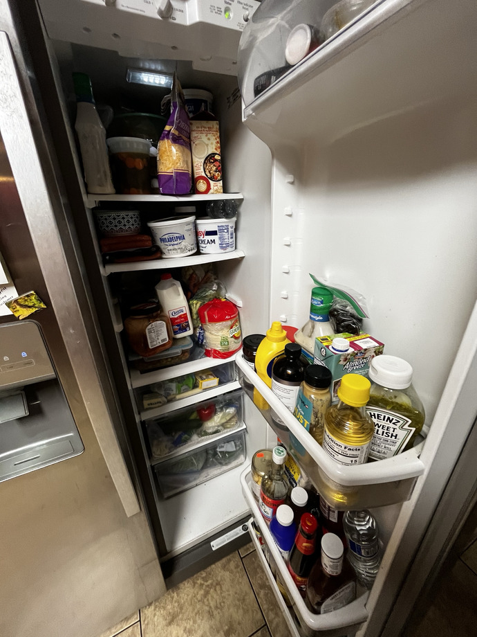 Is my current fridge setup normal for an average 26-year-old guy?
