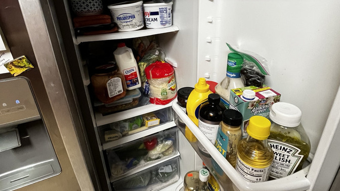 Is my current fridge setup normal for an average 26-year-old guy?