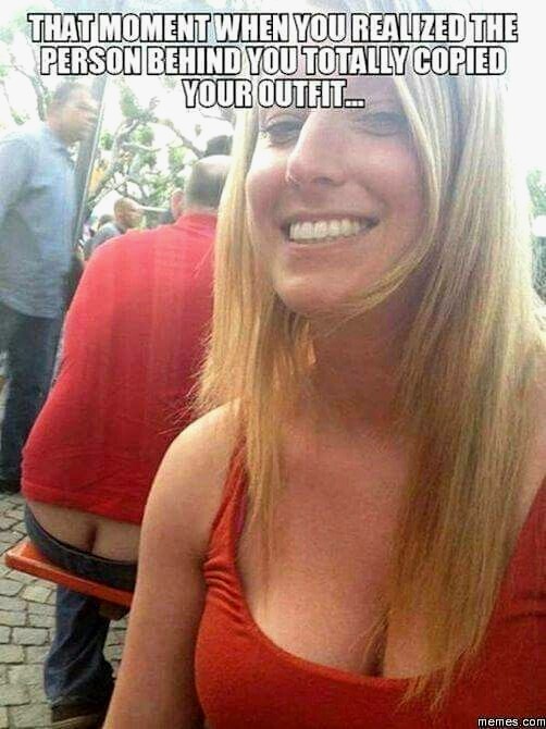 How do you feel when you see someone wearing the same clothes as you?