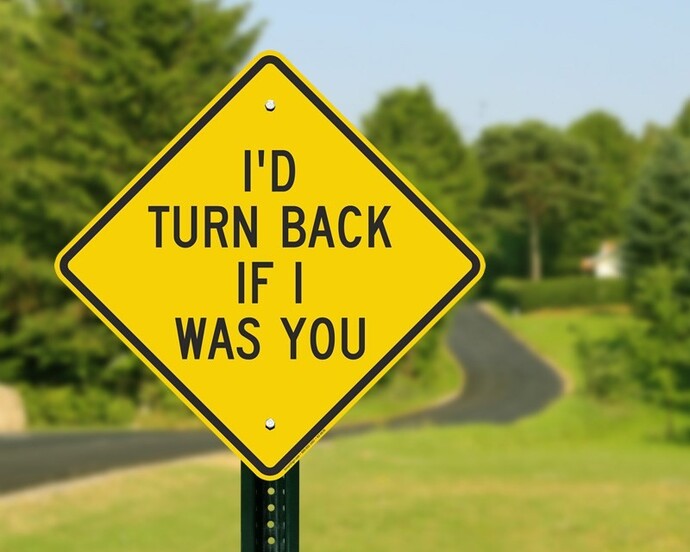 If your ex was a street sign, what would that sign read?
