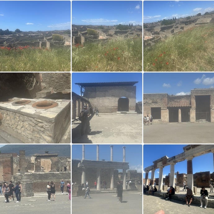 How do these travel photos of Rome and Pompeii look?