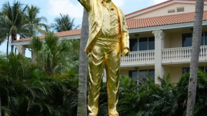What do you think about Trump’s golden statue—do you like it?