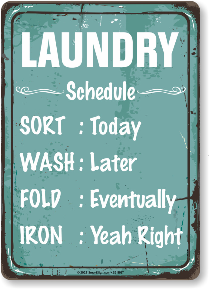 What day is laundry day for you?