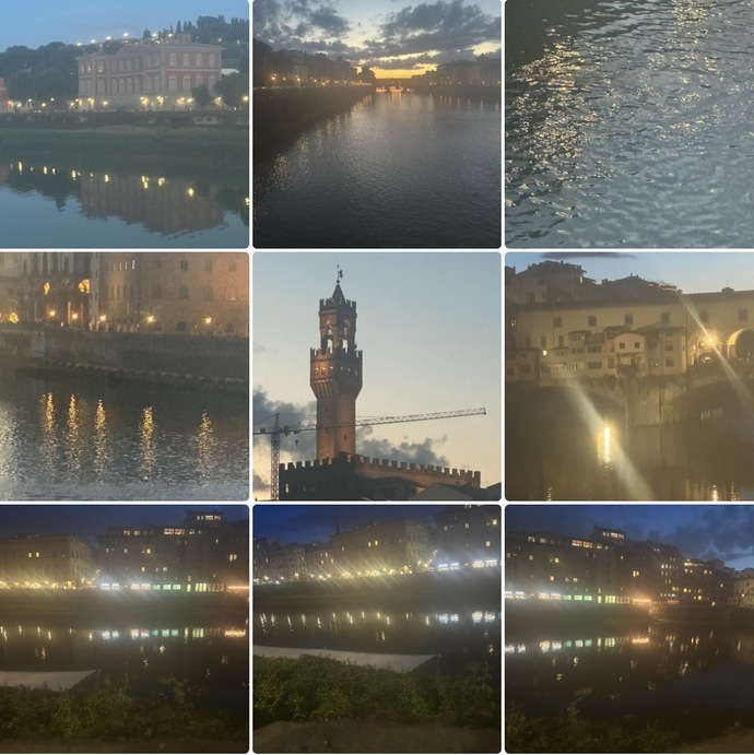 How do my night photos of Florence look, and what can I improve?