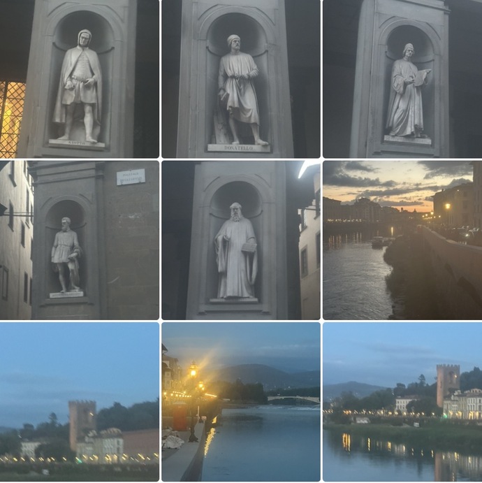 How do my night photos of Florence look, and what can I improve?