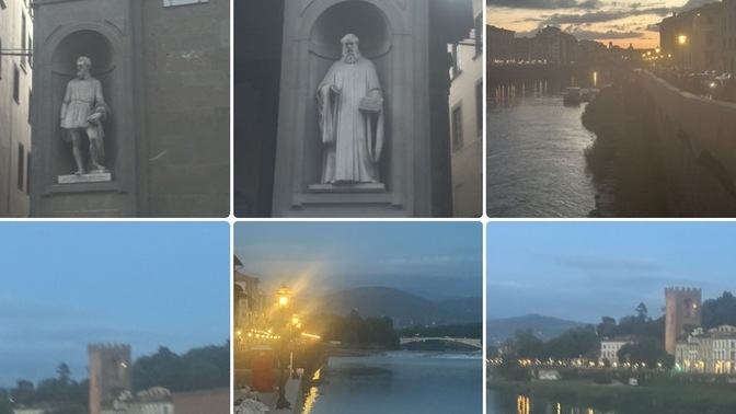 How do my night photos of Florence look, and what can I improve?