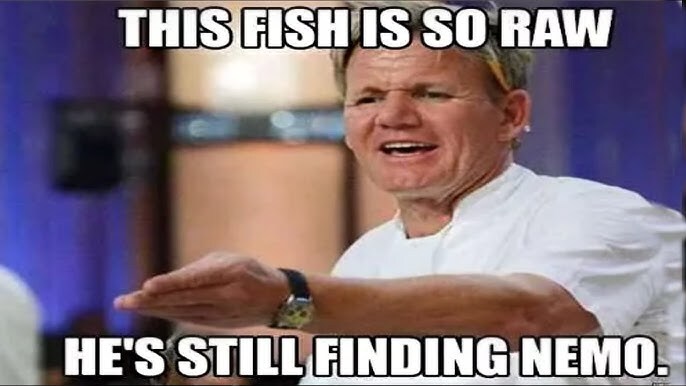 How would you feel if you tried to cook something but accidentally burnt it and Gordon Ramsey randomly shows up and yells at you for it?