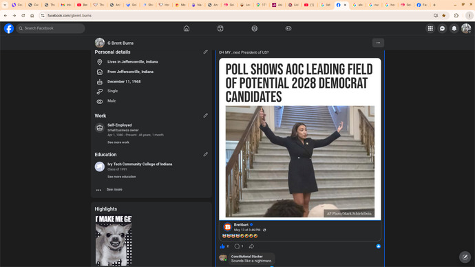 If AOC is the 2028 Democratic frontrunner, would you vote for her?