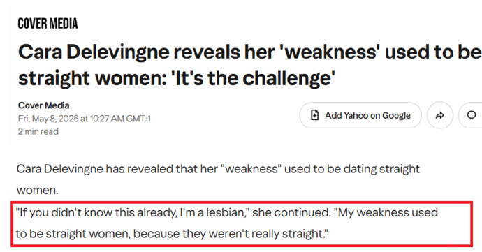 Girls, what do you really think about what Cara Delevingne said?