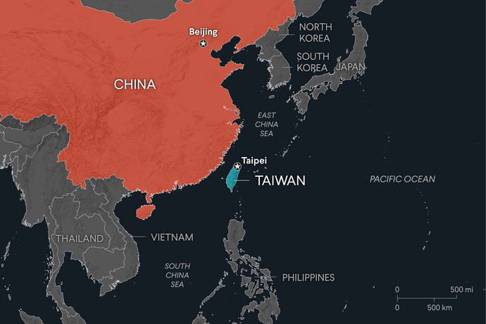 How should the US president handle the China–Taiwan issue?