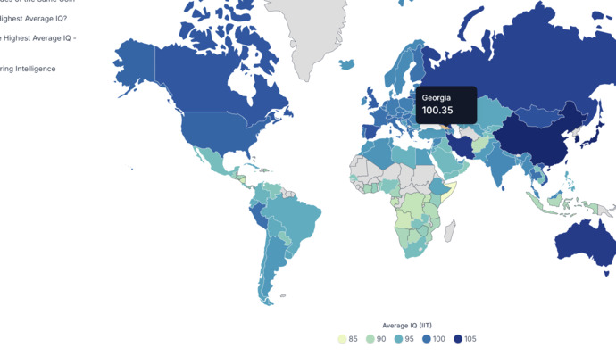 Georgia country vs US state IQ: does racial makeup play a role?