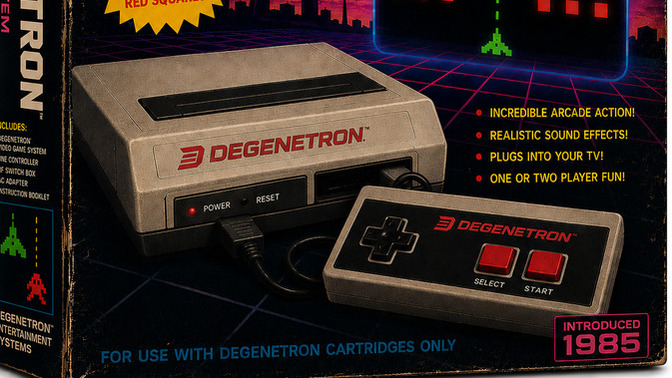 How old were you when you first played Degenetron, and what do you remember?