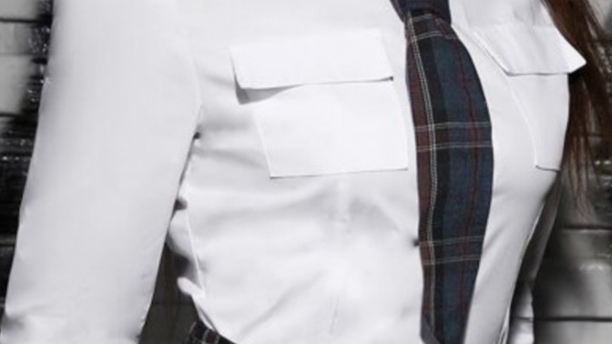 Girls, did you ever have to wear a school uniform dress?
