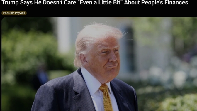 How many times does Trump have to say he doesn’t care about you?