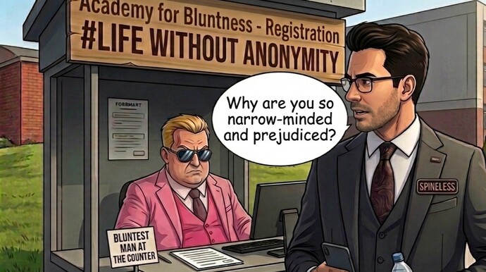Do you speak completely unfiltered and bluntly in daily life, just like you do on forums like Reddit, Twitter, and GAG?
