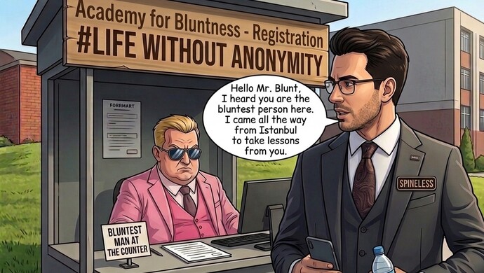 Do you speak completely unfiltered and bluntly in daily life, just like you do on forums like Reddit, Twitter, and GAG?