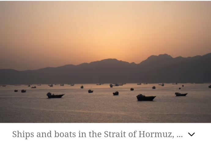 So, does this look like Iran is losing the war or reaping the benefits of lucrative business opportunities... along with forcing ships to pay tolls?