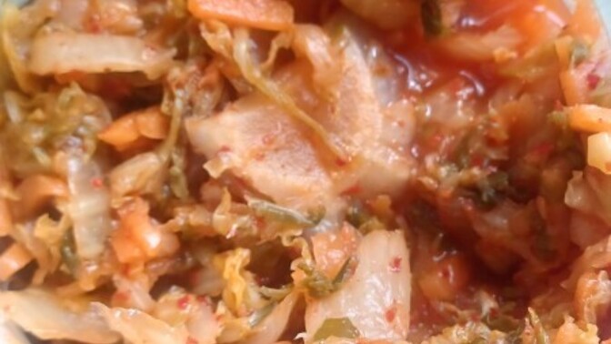 Kimchi is just sauerkraut with chilli?