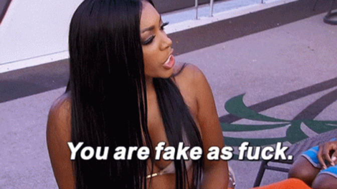 How would you feel or react if someone told you that you were fake?