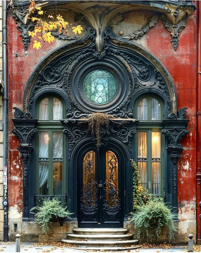 What type of people do you imagine live behind this door?