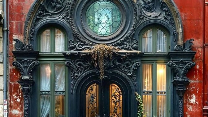 What type of people do you imagine live behind this door?