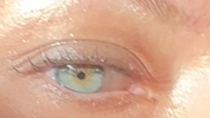 Can you guess what color my eyes are from this close-up photo?