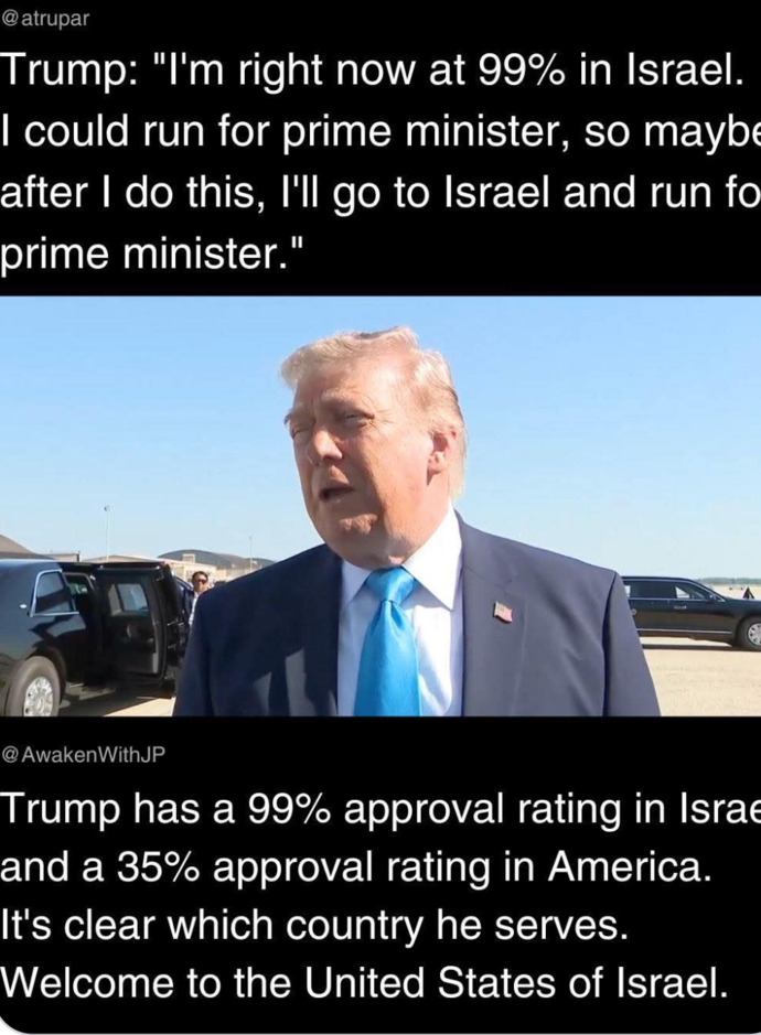 So, is Trump putting the interests of Israel before the interests of the United States... Is this the heart of the MAGA movement?